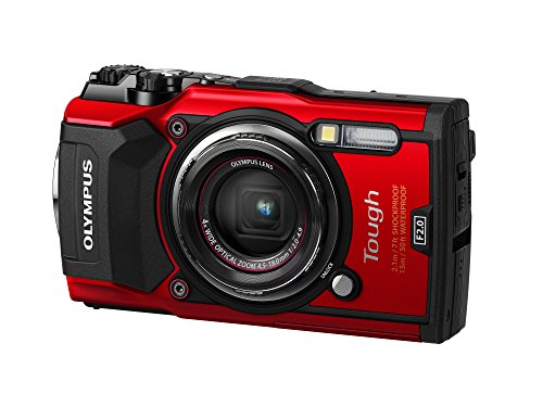 Olympus TG-5 - Cámara Digital (ultraresistente, Sumergible, vídeos en 4K, 4 Modos de Macro, WiFi Integrado), Rojo