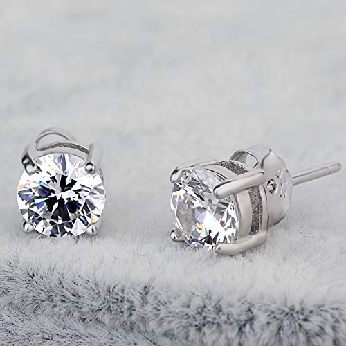 Omi Eire - Juego de joyas de diamantes - Collar y pendientes con colgante de plata de ley 925 y circonitas con caja de regalo de lujo - Joyería para mujeres