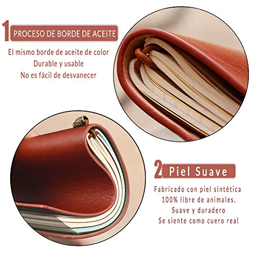 OMNIQI Regalo para hija, Un regalo de mamá a hija, Diario de cuero para mi hija, regalos originales cuaderno de viaje notas, libretas bonitas ideas regalo mujer, regalo de navidad de madre a hija