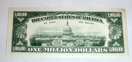 One Million Dollar Bills, Lot of 3 Bills, Look and Feel Real (1925) by A. Ross
