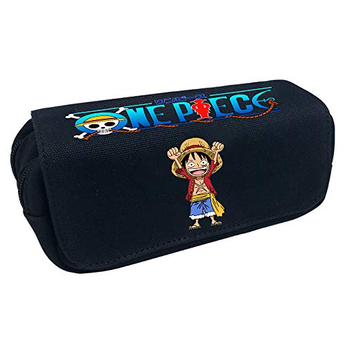 One Piece Estuche de Lápices Caso la conveniencia de Ordenamiento lápiz de Capa Doble Exquisita Caja de lápiz de Alta Capacidad (Color : A16, Size : 20 X 10 X 7.5cm)