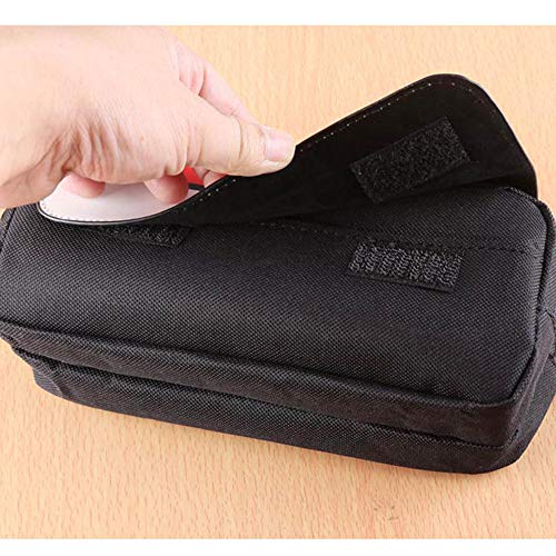 One Piece Estuche de Lápices Estuche de Lápiz de Lona Durable Escolar Estudiante Bolígrafo Organizador Bolsa de Papelería (Color : Black01, Size : 21.5 X 10.5 X 7.5cm)