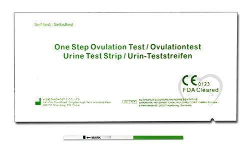 One Step - 10 Prueba de Ovulación 20 mIU/ml y 2 Tests de Embarazo 10mIU/ml - Nuevo Formato Económico de 2,5 mm