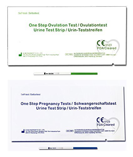 One Step - 30 Pruebas de Ovulación 20 mIU/ml y 5 Tests de Embarazo 10mIU/ml - Nuevo Formato Económico de 2,5 mm.