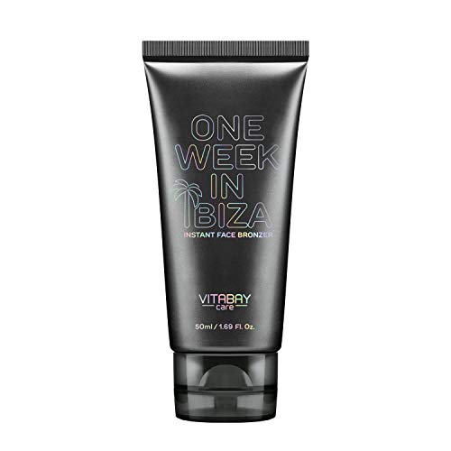 One Week in Ibiza 50ml – crema mate bronceado instantáneo–Gel bronceador facial + ginseng y cafeína