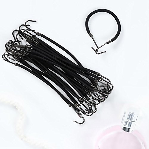 ONEVER Cola de caballo Ganchos 20pcs pelo de la venda garra del pelo Bandas de goma Estilismo trenza de pelo