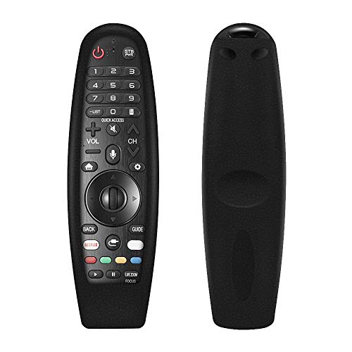 ONEVER Cubierta Remota Funda Protectora de Silicona a Prueba de Golpes Diseño Antideslizante y Agradable a la Piel para el Control Remoto de TV Inteligente AN-MR600 AN-MR650 (Negro)