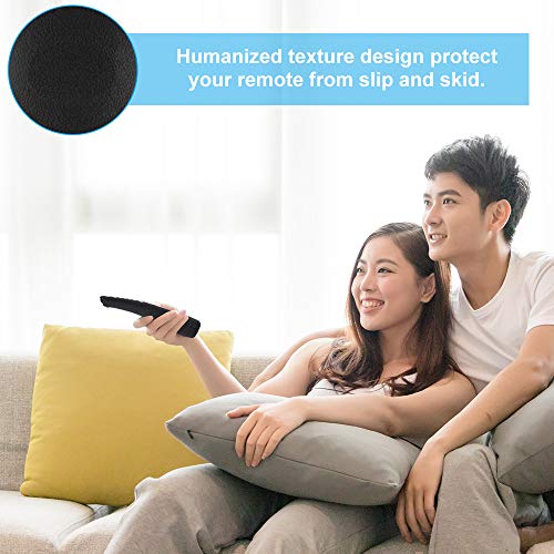 ONEVER Cubierta Remota Funda Protectora de Silicona a Prueba de Golpes Diseño Antideslizante y Agradable a la Piel para el Control Remoto de TV Inteligente AN-MR600 AN-MR650 (Negro)
