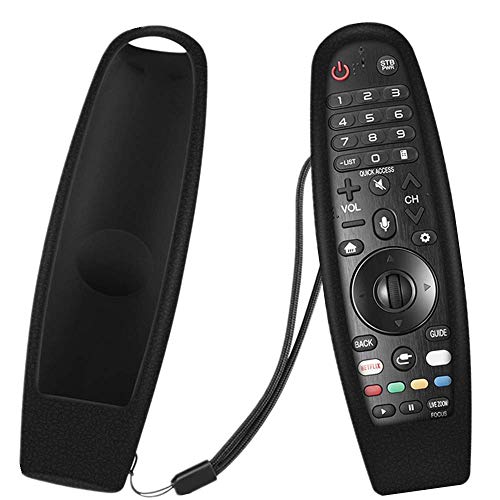ONEVER Cubierta Remota Funda Protectora de Silicona a Prueba de Golpes Diseño Antideslizante y Agradable a la Piel para el Control Remoto de TV Inteligente AN-MR600 AN-MR650 (Negro)
