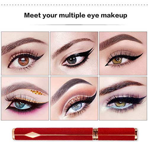 ONLYOILY Delineador de ojos a prueba de agua, delineador líquido negro, resistente al agua, antiincrustante, delineador líquido de larga duración