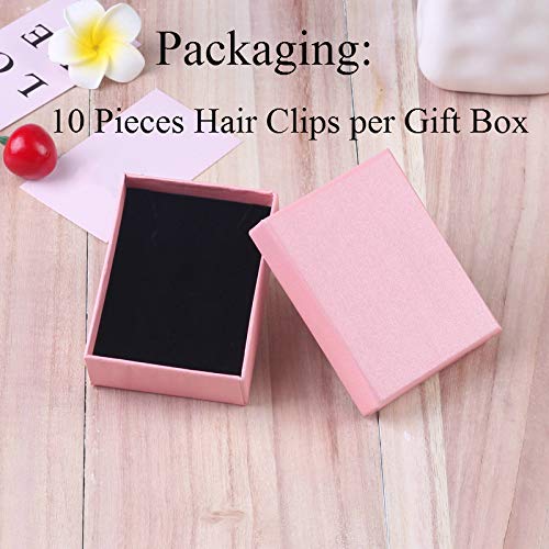 Onnea 10 Piezas Pinzas de Cabello Barrettes Rosado para Niñas Bebé Conejo Rábano Bowknot Animal (Conejo Rábano)