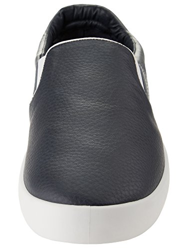 oodji Ultra Hombre Zapatillas Slip On de Tres Colores de Piel Sintética, Azul, 42 EU / 8 UK