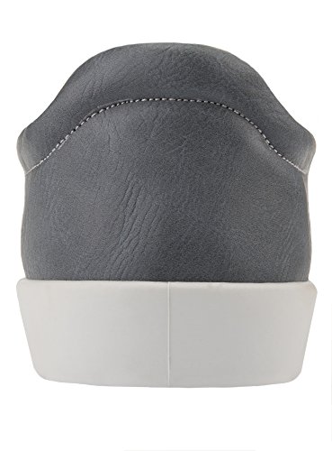 oodji Ultra Hombre Zapatillas Slip On de Tres Colores de Piel Sintética, Azul, 42 EU / 8 UK