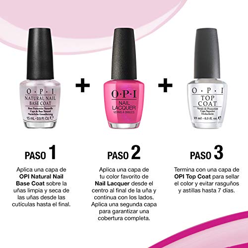 OPI Nail Laquer - Esmalte Uñas Duración de Hasta 7 Días, Efecto Manicura Profesional, 'Don’t Bossa Nova Me Around' Beige - 15 ml