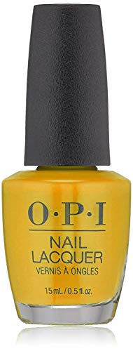 OPI Nail Laquer - Esmalte Uñas Duración de Hasta 7 Días, Efecto Manicura Profesional, 'Sun Sea And Sand In My Pant' Amarillo - 15 ml