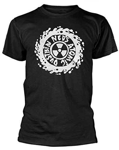 opie Ned's Atomic Dustbin 'White Logo' T-Shirt - New & a!
