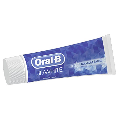 Oral-B 3D White Blancura Ártica Pasta Dentífrica - 4 Recipientes de 75 ml - Total: 300 ml