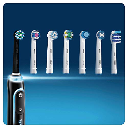 Oral-B 80318302 cepillo de cabello 4 pieza(s) Negro - Cabezal (4 pieza(s), Negro, 22 g, Oral-B Genius; Oral-B Smart, Oral-B Pro,Oral-B Vitality, Oral-B Trizone, Oral-B Teen, Oral-B, 18 mm, 60 mm)