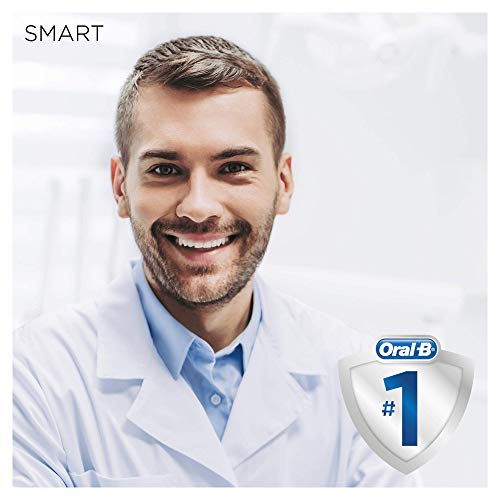 Oral-B Edición Diseño Smart 4 4500 Cepillo eléctrico recargable con tecnología de Braun, 1.mango conectado con Bluetooth, 1.cabezal de recambio, 1.estuche de viaje Exclusivo, Negro