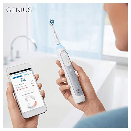 Oral-B Genius 8900 - Cepillo de dientes eléctrico, con Tecnología de Braun, 2 unidades