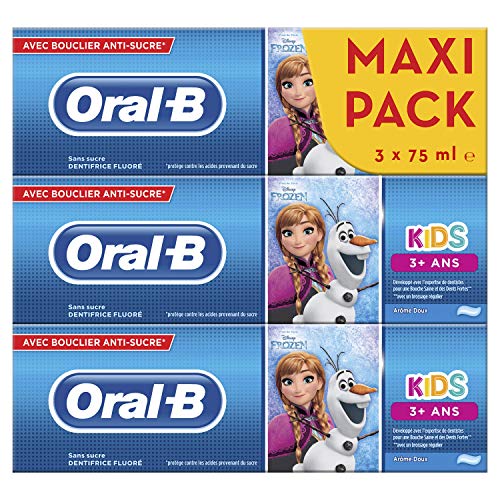 Oral-B Manual Pasta De Dientes Congelada Niños De 3 Años 3 Unidades 225 ml
