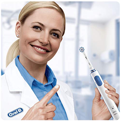 Oral-B PRO 600 Sensi Ultrathin - Cepillo de Dientes Eléctrico Recargable con Tecnología de Braun, 1 Mango y 1 Cabezal de Recambio