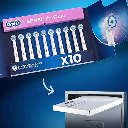 Oral-B Sensi Ultrathin - Cabezales de Recambio, Tamaño del Buzón, Pack de 8+2 Unidades
