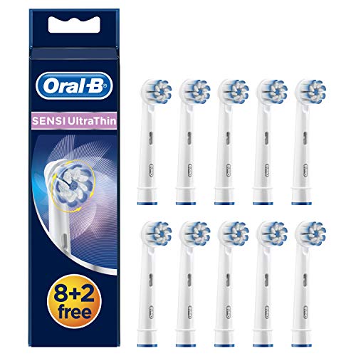 Oral-B Sensi Ultrathin - Cabezales de Recambio, Tamaño del Buzón, Pack de 8+2 Unidades