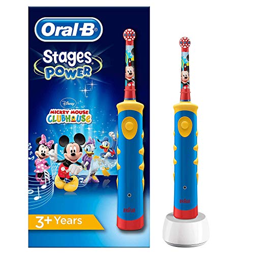 Oral-B Stages Power Kids de Mickey Mouse - Cepillo de dientes eléctrico
