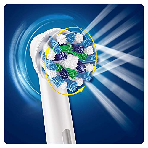 Oral-B Vitality Plus Crossaction - Cepillo de Dientes Eléctrico Recargable con Tecnología Braun, Azul y blanco