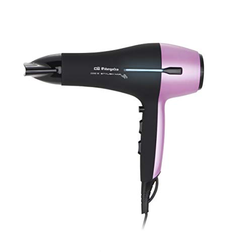 Orbegozo SE 2320 - Secador de pelo de 2200 W, color negro y rosa