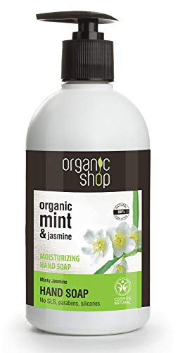 Organic Shop Jazmín Mentolado Jabón de Manos Hidratante - 500 ml