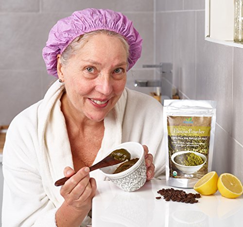 Organic (USDA, GMP) Henna for Dark Brown/Black/Reddish brown Colour Hair, healthier, softer hair (Recipe provided) temp tattoos, eyebrows, CPSR certified in UK/EU