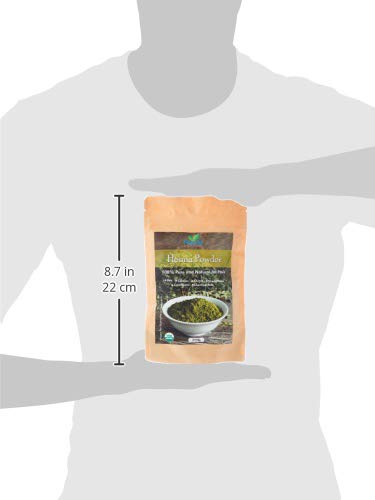 Organic (USDA, GMP) Henna for Dark Brown/Black/Reddish brown Colour Hair, healthier, softer hair (Recipe provided) temp tattoos, eyebrows, CPSR certified in UK/EU