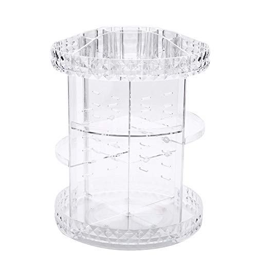 Organizador de maquillaje de 360 ​​grados, soporte cosmético ajustable giratorio de 1500 g, susto de piel de almacenamiento de belleza