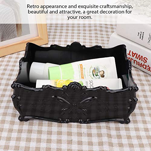 Organizador de maquillaje para el cuidado de la piel, estuche de almacenamiento de maquillaje de rosas retro multifuncional, soporte para organizador de productos para el cuidado de la piel de escrito