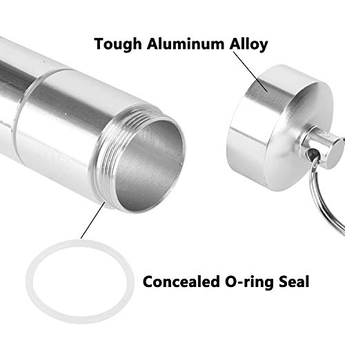 Organizador de píldoras, semanal, de viaje, 7 días, soporte de píldoras, de aluminio, 7 compartimentos, para pastillas, para viaje, organizador semanal