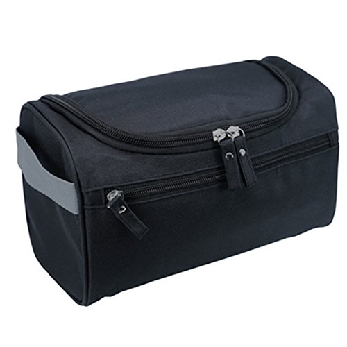 Organizador impermeable de cosméticos para hombres, para viajes de negocios, de 26 x 15 x 16 cm negro negro