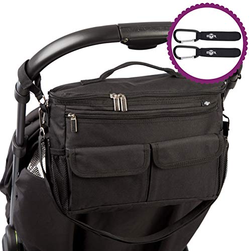 Organizador para coches de paseo con dos ganchos para cochecitos de BTR. Diseño universal