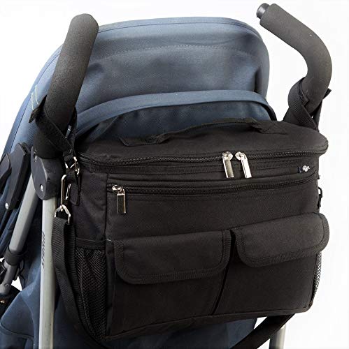 Organizador para coches de paseo con dos ganchos para cochecitos de BTR. Diseño universal