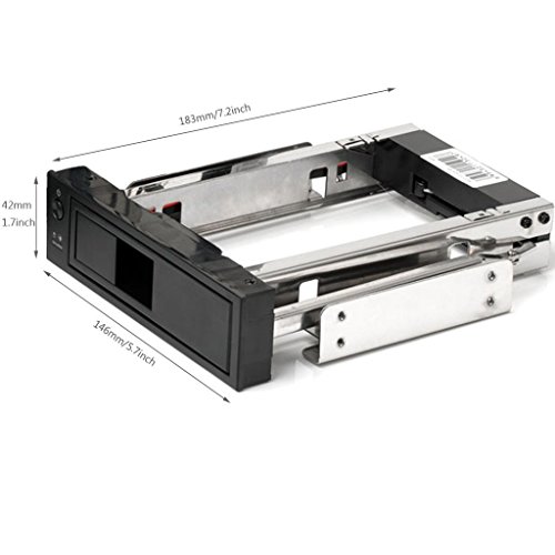 ORICO Portaherramientas / bastidor móvil Hot Swap interno de 5,25 pulgadas sin herramientas, sin herramientas, para carcasas SATA de 3,5 pulgadas