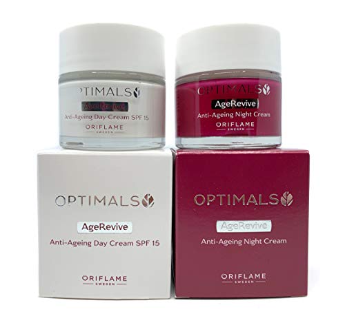 ORIFLAME Optimals Age Revive Crema de Día SPF15 + Crema de Noche Set !