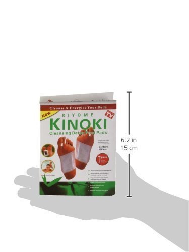 Original Kinoki Detox pie de almohadillas - Vital yeso para los pies de fútbol con diseño de 5er=Pack de ahorro 50 almohadillas - As seen on TV!