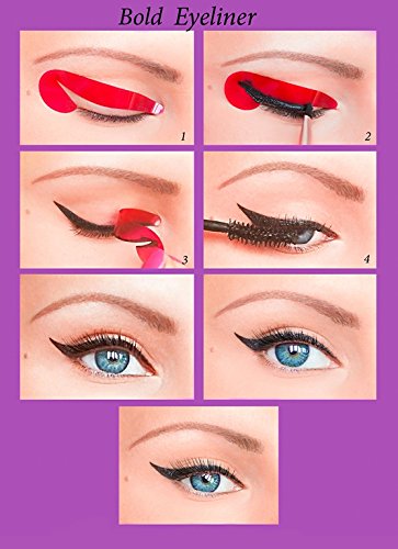 ORIGINAL Quick Eyeliner Stickies MINI SET 24 uds. Plantillas de maquillaje de ojos pegajosas pegatinas
