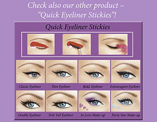 ORIGINAL Quick Eyeliner Stickies MINI SET 24 uds. Plantillas de maquillaje de ojos pegajosas pegatinas