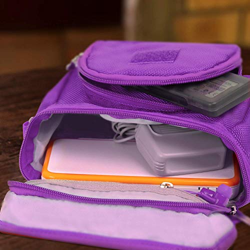 Orzly Travel Bag for Nintendo DS Consoles (Bolsa de Viaje para Consola Juegos y Accessarios) - Adapta TODOS Los Versiones de DS con Pantalla Plegable (Por ejemplo: DS / 3DS / 3DS XL / DS Lite / DSi / New 3DS / New 3DS XL / 2DS XL / etc pero no 2DS Modelo 