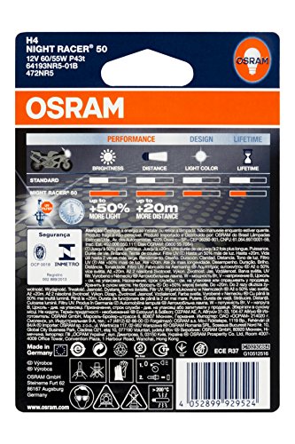 Osram 64193NR5-01B Lámpara Halógena para Faro de Motos, Other