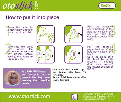 Otostick® Baby kosmetische korrekturteile für abstehende ohren (8 Korrektoren)).