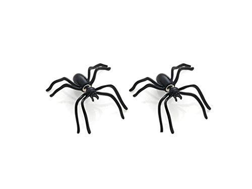 Ototon - Pendientes de Halloween con araña para disfraz de mujer o niña, regalo de joyas chic para maquillaje unisex