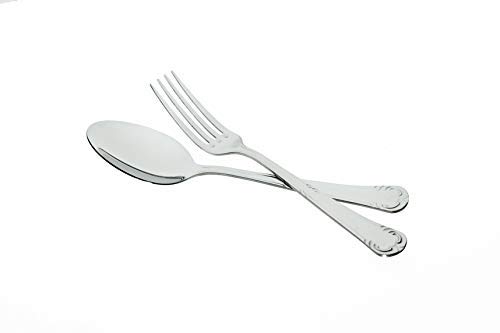 Otto Koning - Anna - set de cubiertos 75 piezas para 12 personas, acero inoxidable 18/10 - pulido espejo - con cuchillos chuleteros y preciosa caja de madera. Un juego completo de cubertería.